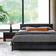 Maraba Black Leather Queen Bed Cb Canada