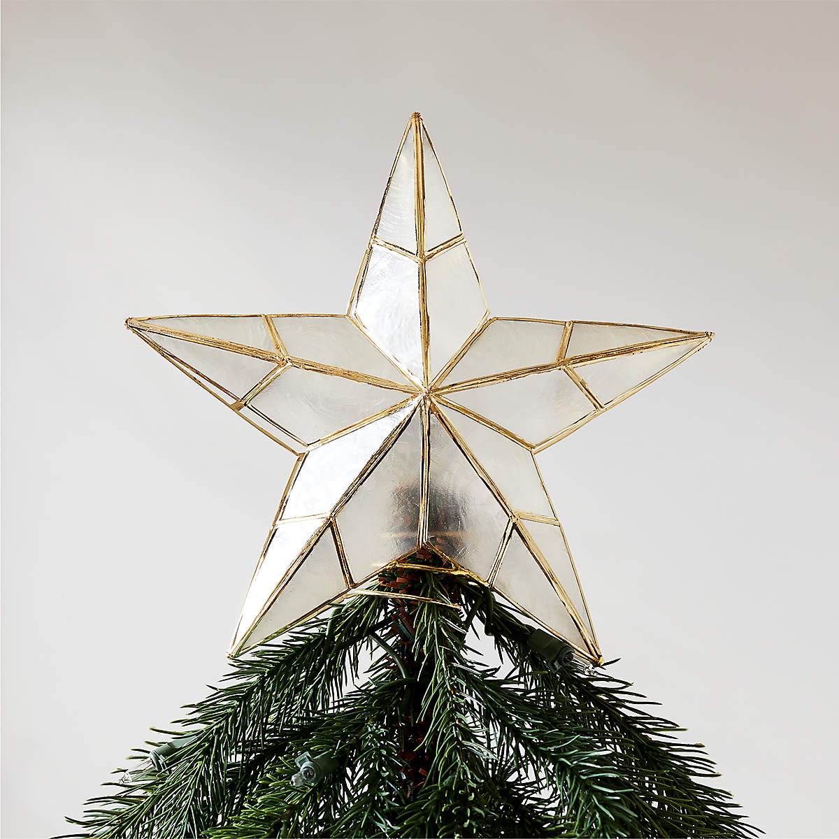 Capiz Gold Star Christmas Tree Topper Reviews CB2 Canada