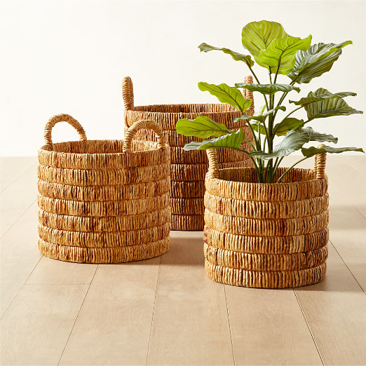 Modern Storage Baskets Metal Baskets Woven Baskets More CB2