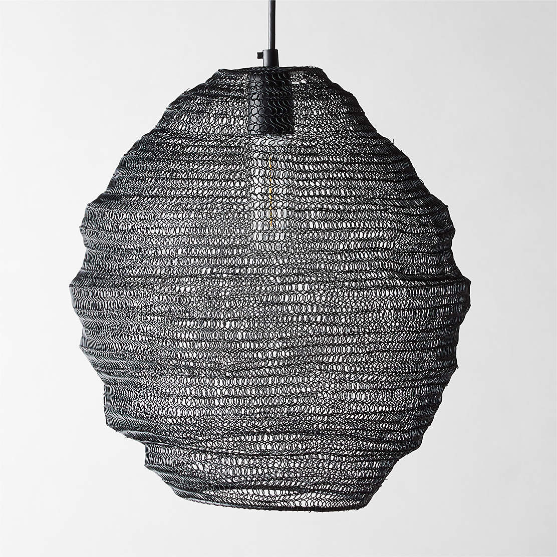 Copa Modern Black Rattan Tiered Pendant Light Reviews Cb