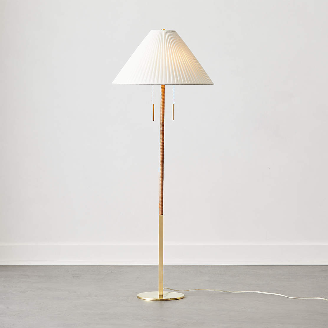 Palm Brass Finish Floor Lamp Reviews Cb