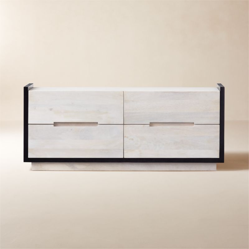 Cantar Cerused Black Oak Nightstand