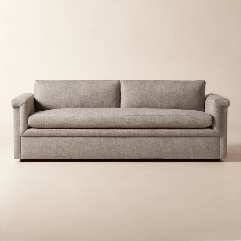 Algora 100" White Performance Fabric Sleeper Sofa