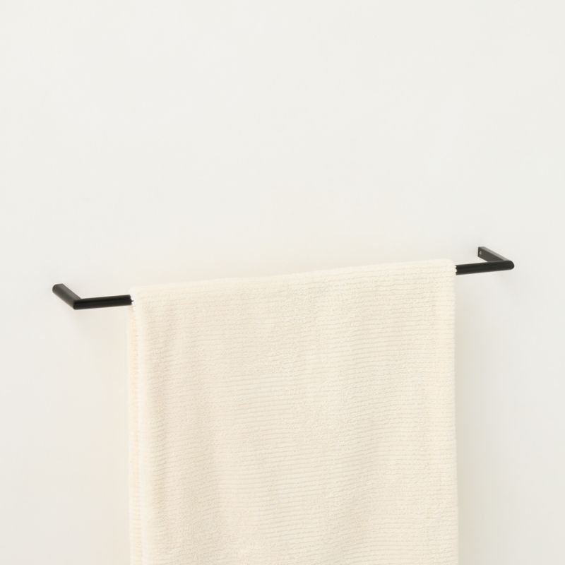 Curveaux Curved Matte Black Towel Bar 24"