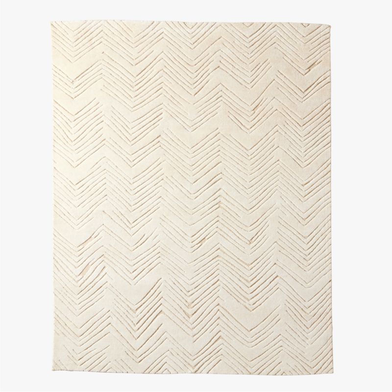 Adao Handwoven Warm White Linen Area Rug 10'x14'