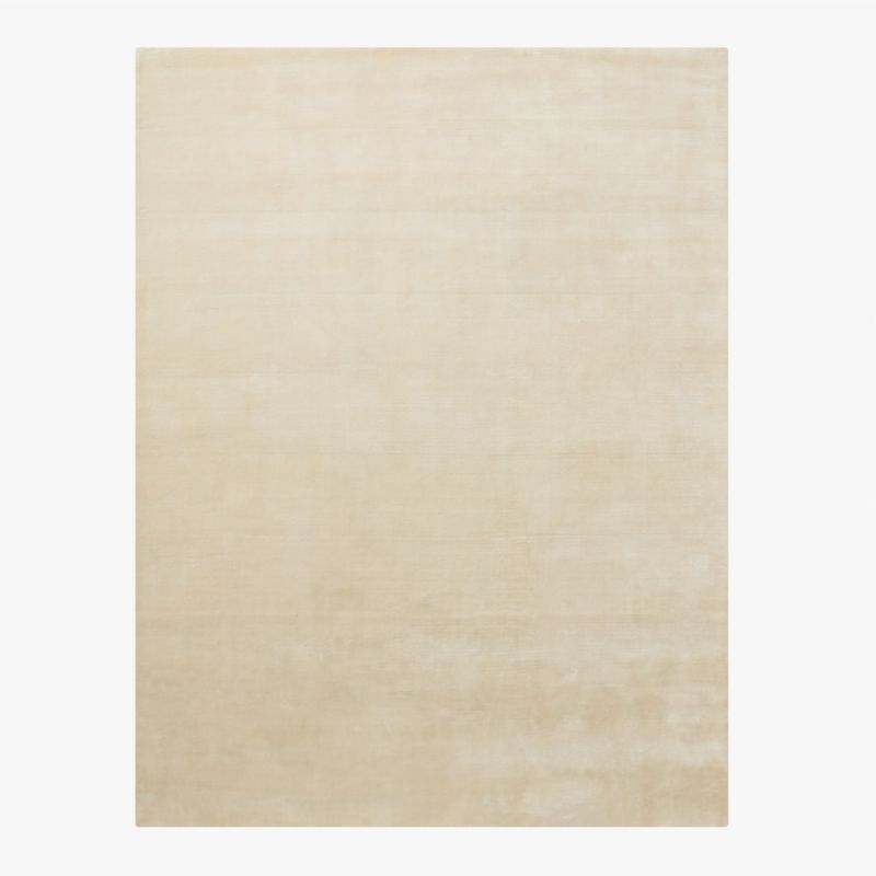 Copley Hand-Knotted Warm White with Taupe New Zealand Wool Area Rug 8'x10'