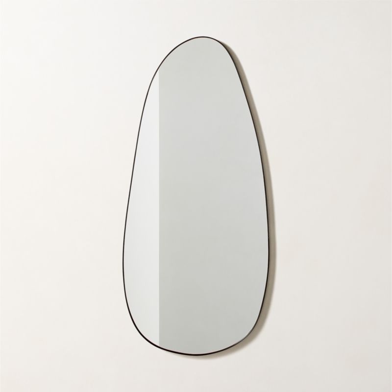 Navone Blackened Brass Wall Mirror 20''x44''
