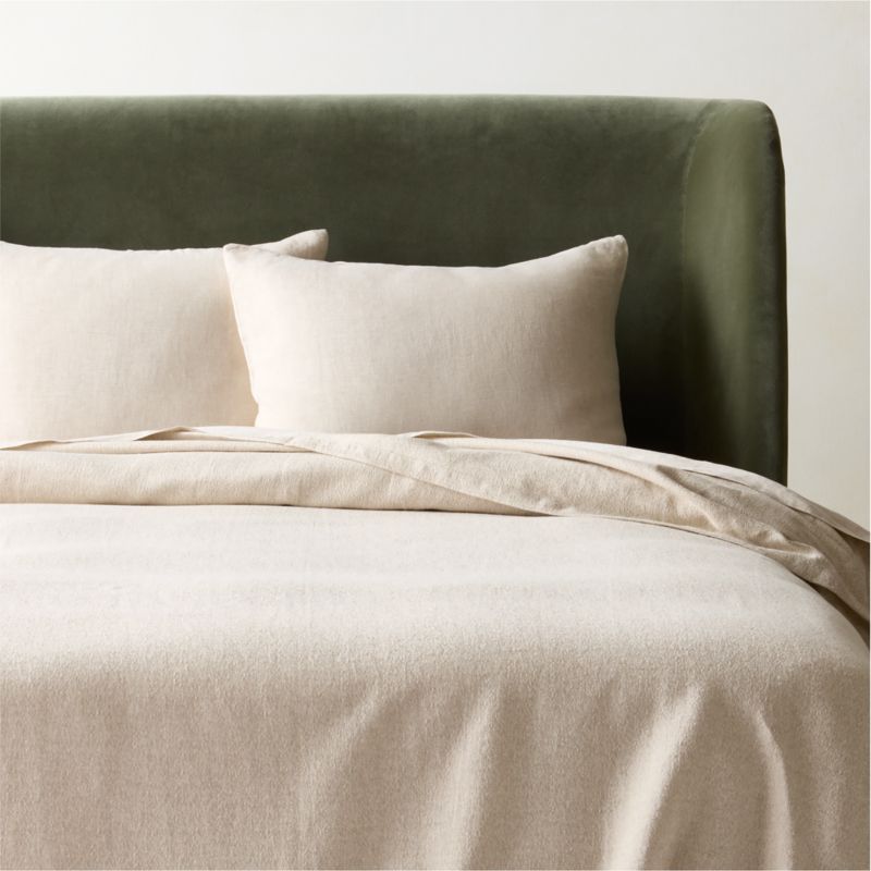 Demar Organic Cotton Sateen Light Taupe Full/Queen Quilt