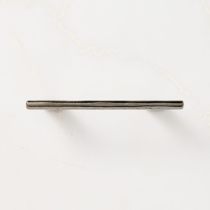 Somerset Unlacquered Blackened Brass Cabinet Handle 4"