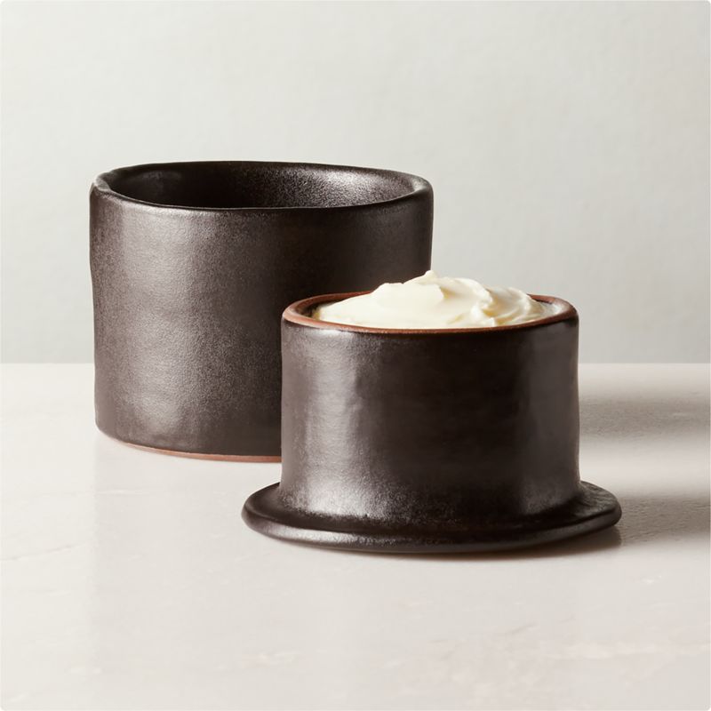 Ambra Brown Suede Pot Holder