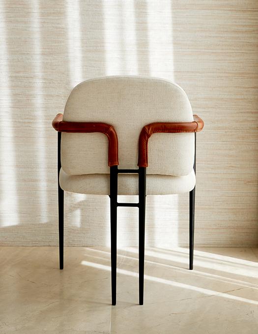 close up of modern chair. Get the look