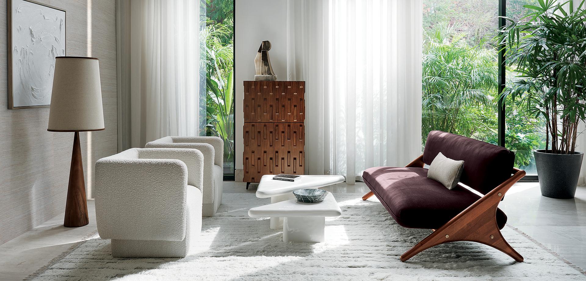 Brazilian modern style living room. Get the look