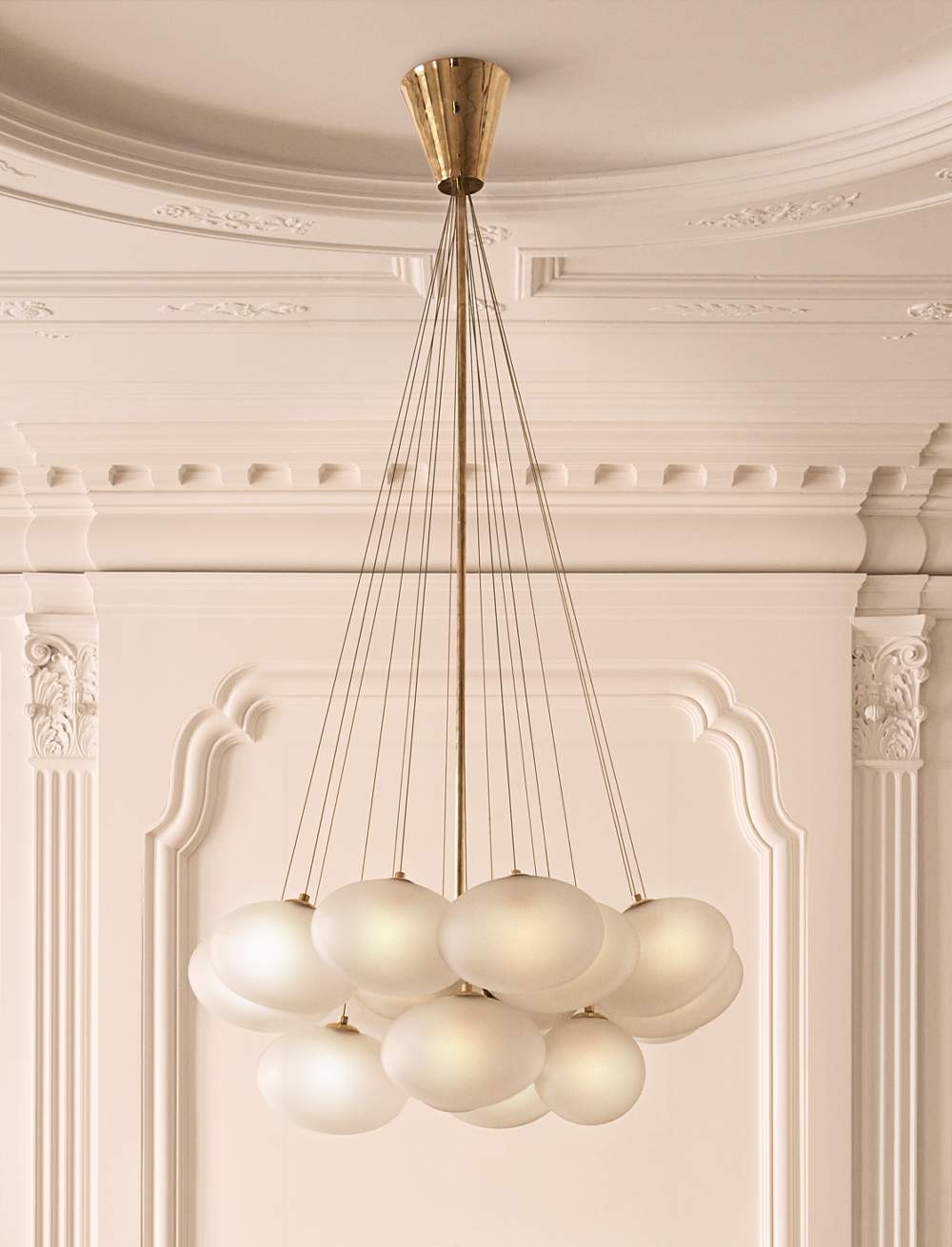 CB2 - February Catalog 2022 - Goldie Nylon-Wrapped Pendant Light