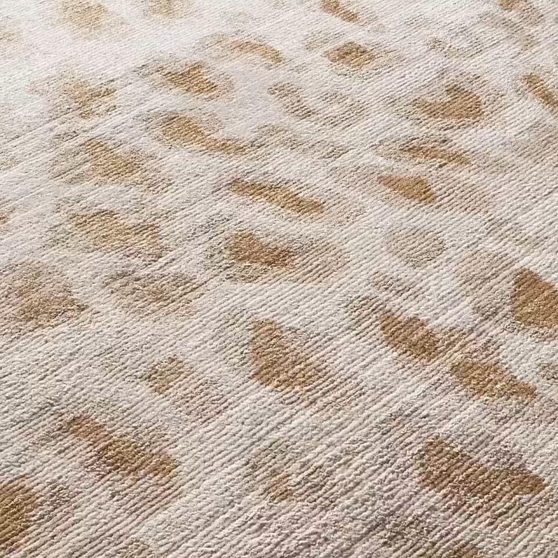 Altra Handloomed Warm White with Taupe Viscose Area Rug 8'X10'