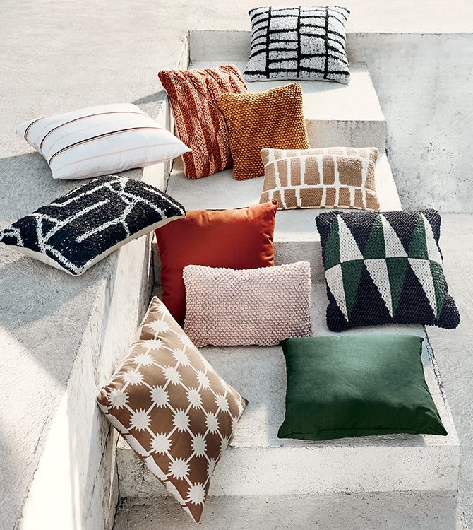 modern outdoor throw pillows