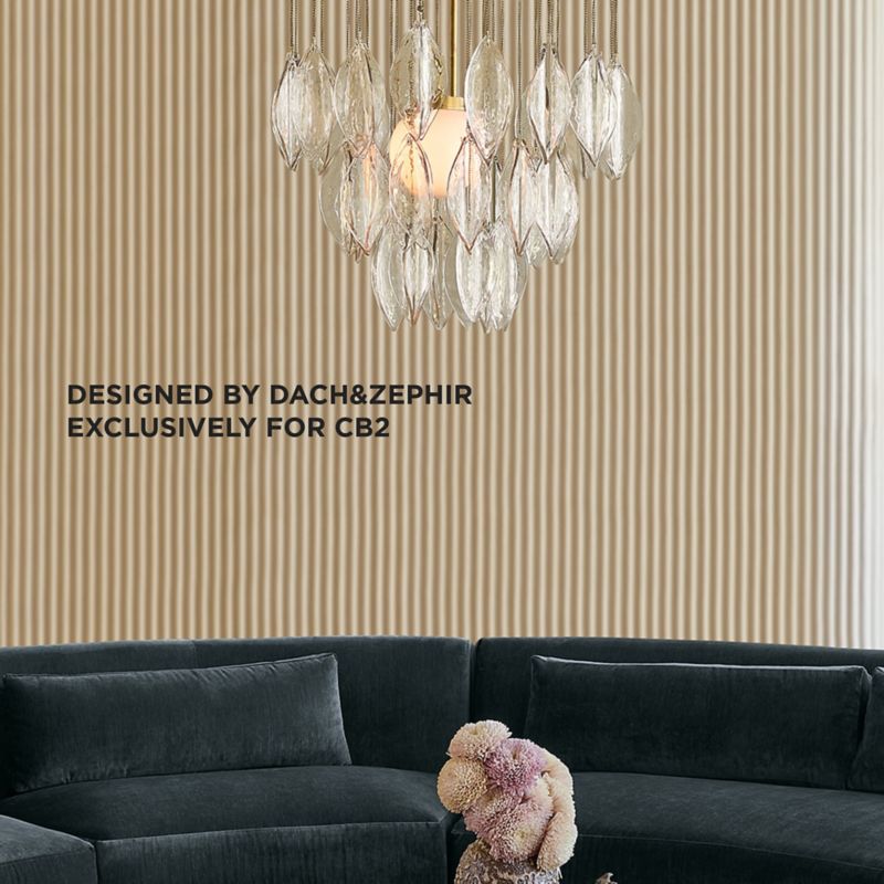 Play Bronwen Cast Glass Chandelier - video 1 of 1