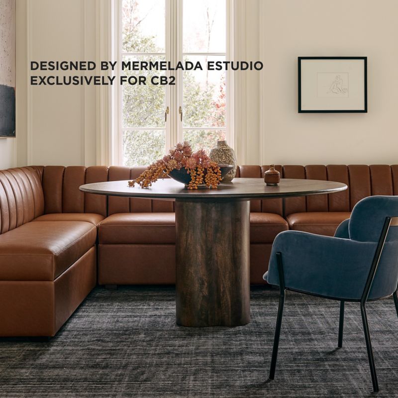 Play Viggo 84" Rectangular Dark Mango Wood Dining Table - video 1 of 1