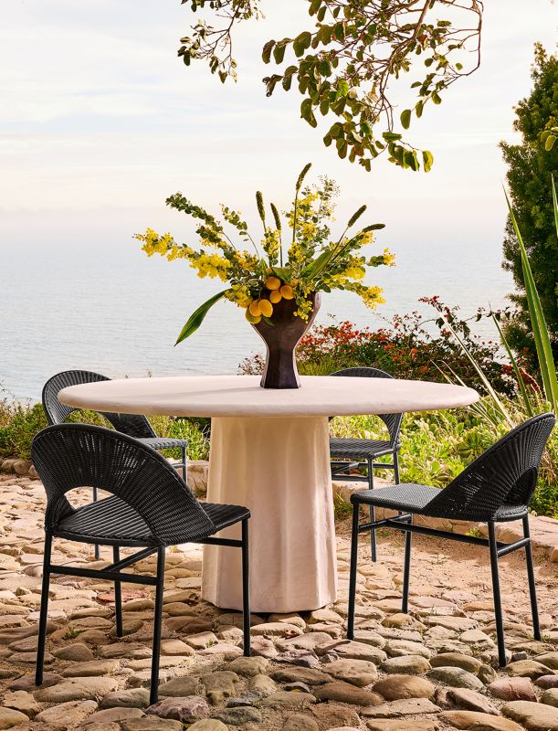 Modern Outdoor Patio Furniture CB2 Canada   02222024 Super Tile Outdoor DiningFurniture