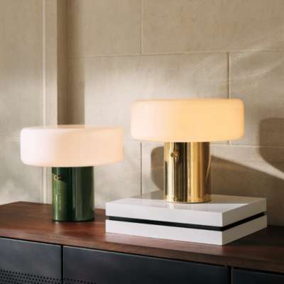 Mini Champagne Glass Brass Table Lamp