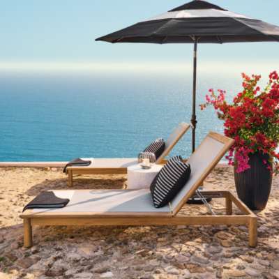 Cb2 outdoor shop chaise