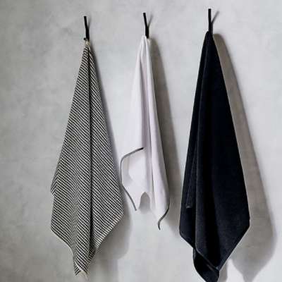 FILTA Bathroom Towel Hooks, Brushed Nickel Robe & Towel Hooks for