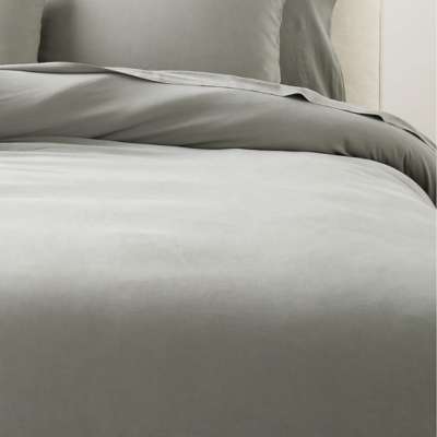 Border EUROPEAN FLAX-Certified Linen Euro Pillow Shams with Copper