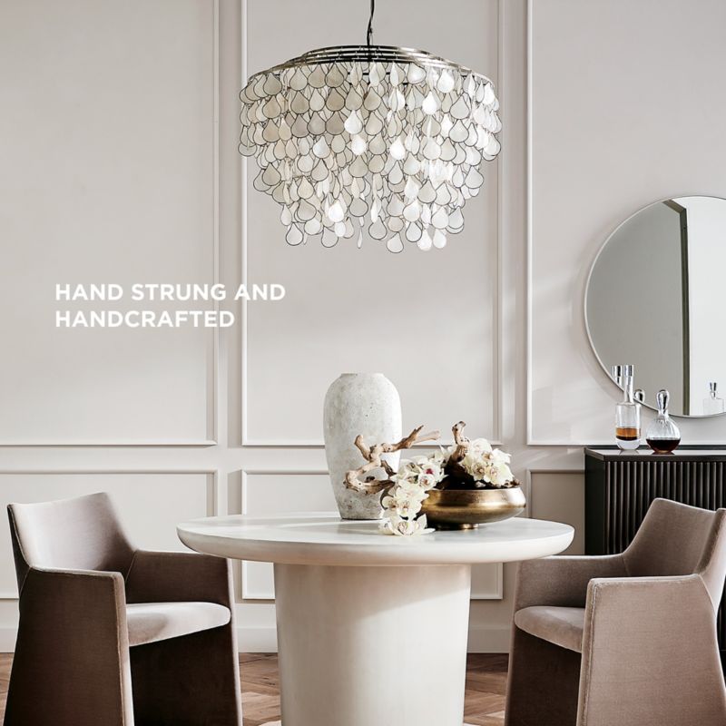 Play Teardrops Capiz Chandelier - video 1 of 1