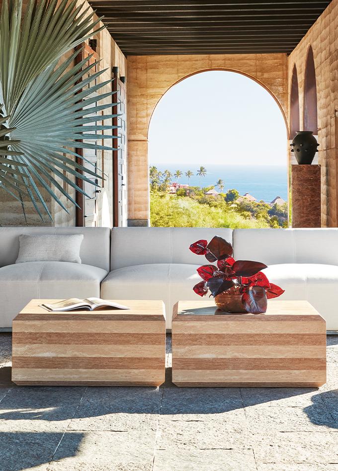 Modern patio clearance coffee table