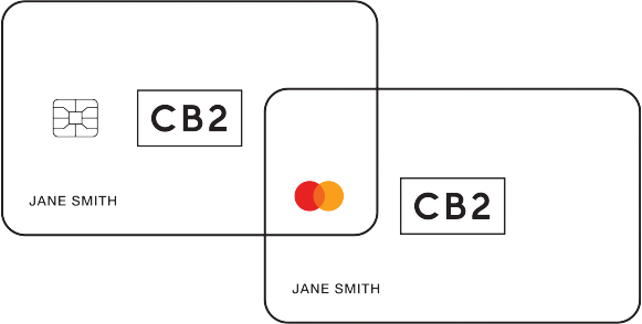 CB2 Credit Card and Mastercard
