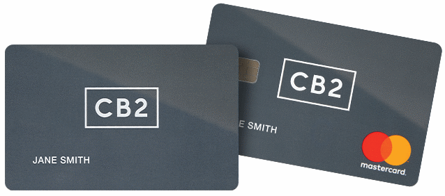 Cb2 Credit Card And Mastercard