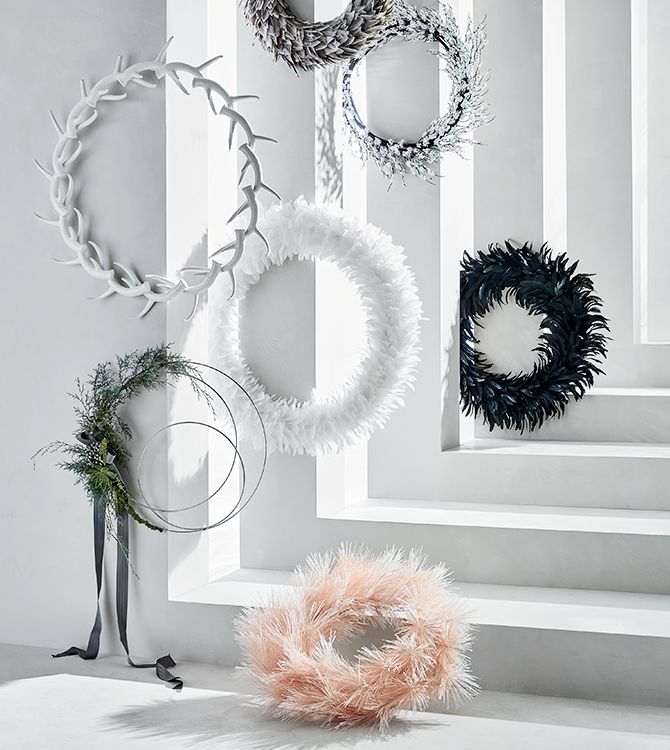 modern christmas garland