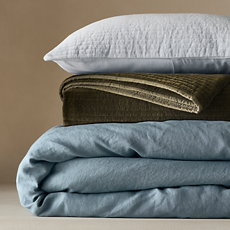Blue & Green Bedding