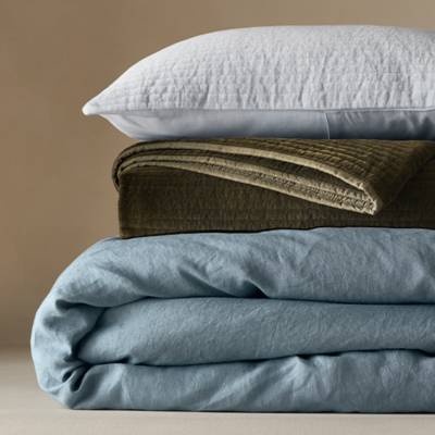 Blue & Green Bedding