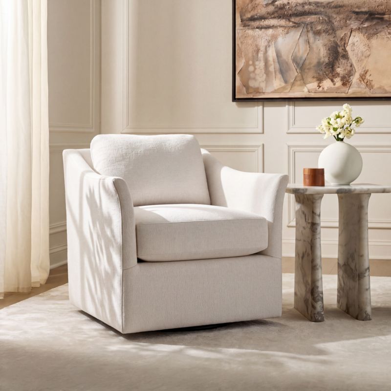 Bristol Upholstered Swivel Chair - image 3 of 4