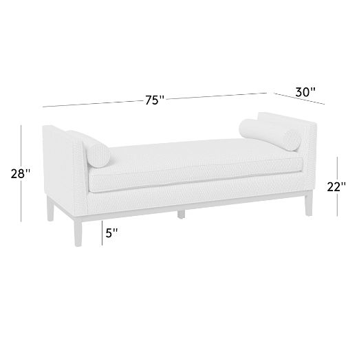 Nolan 75" Leather Daybed