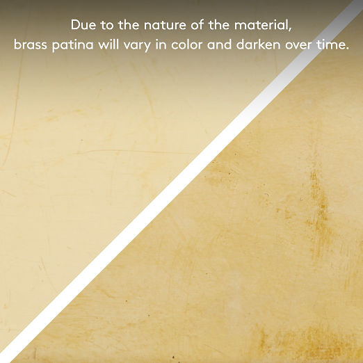 Preston Unlacquered Brass Cabinet Handle 6"