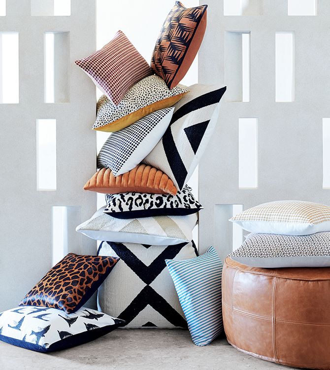 modern throw pillows