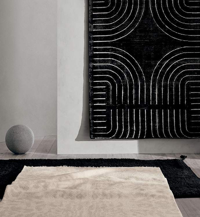 Plain Rug Black and Grey Modern Carpet Small Extra Large Bedroom Hallway Mat New 