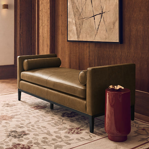 Nolan 75" Leather Daybed