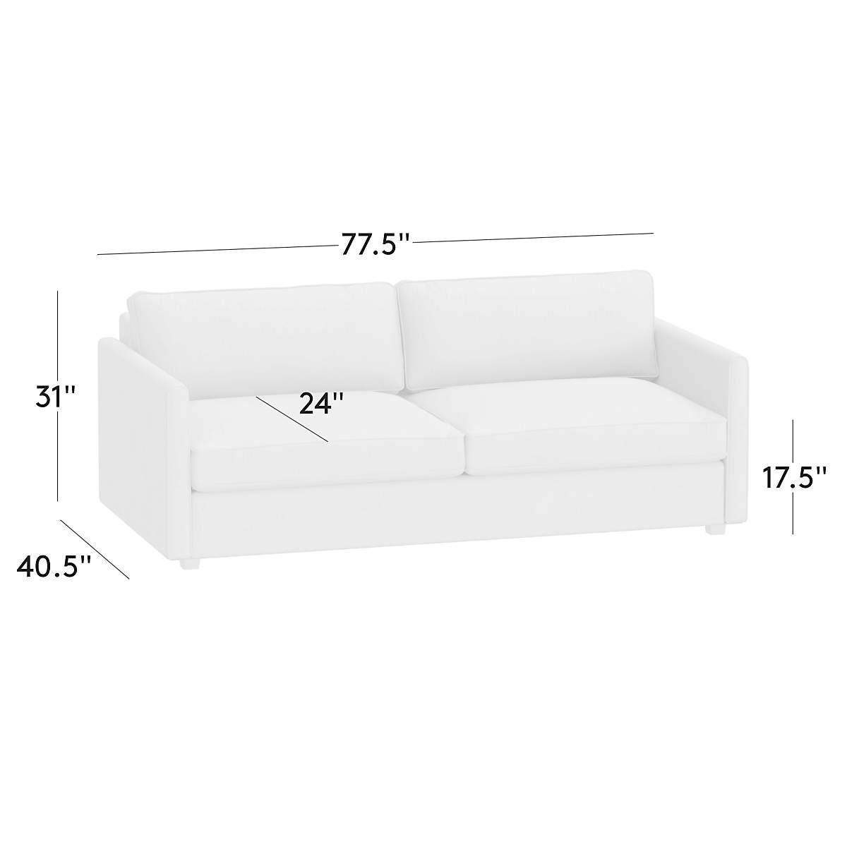 View Malea Green Velvet Sofa (78"-100") - image 2 of 7