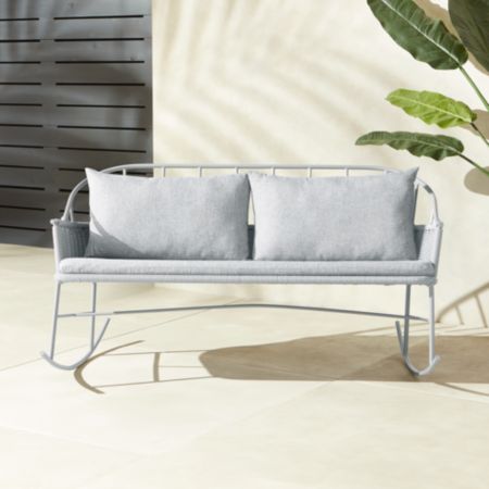 1730 Grey Rocking Loveseat