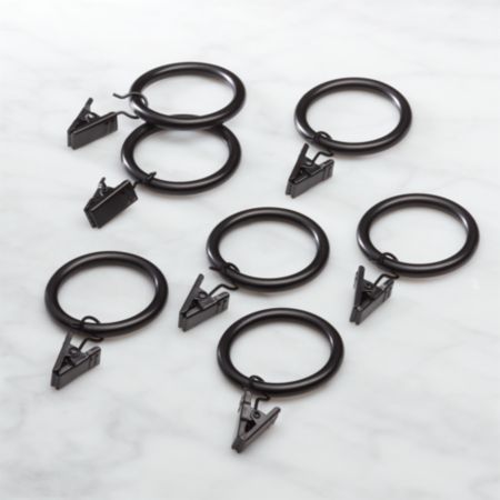 Black Curtain Clips Reviews Cb2