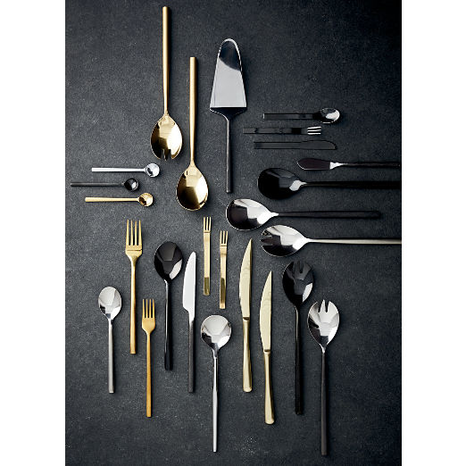 Rush 20-Piece Brushed Silver Flatware Set