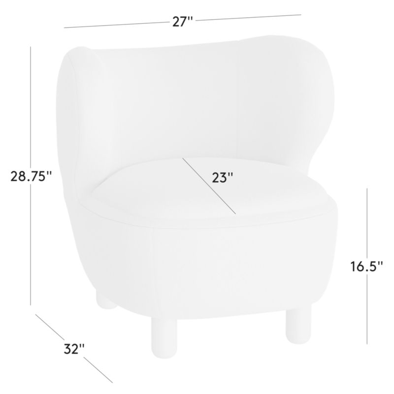 View Nadine Shearling Accent Chair with Marble Legs by goop - image 3 of 17