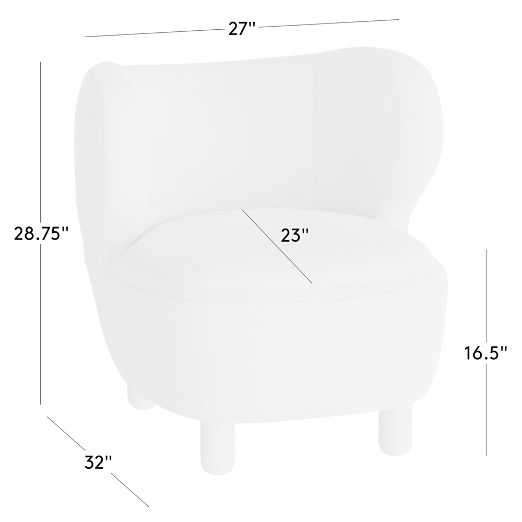 Nadine Shearling Accent Chair with Marble Legs by goop