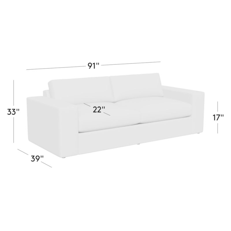 View Berkeley 91" Leather Sleeper Sofa - image 3 of 3