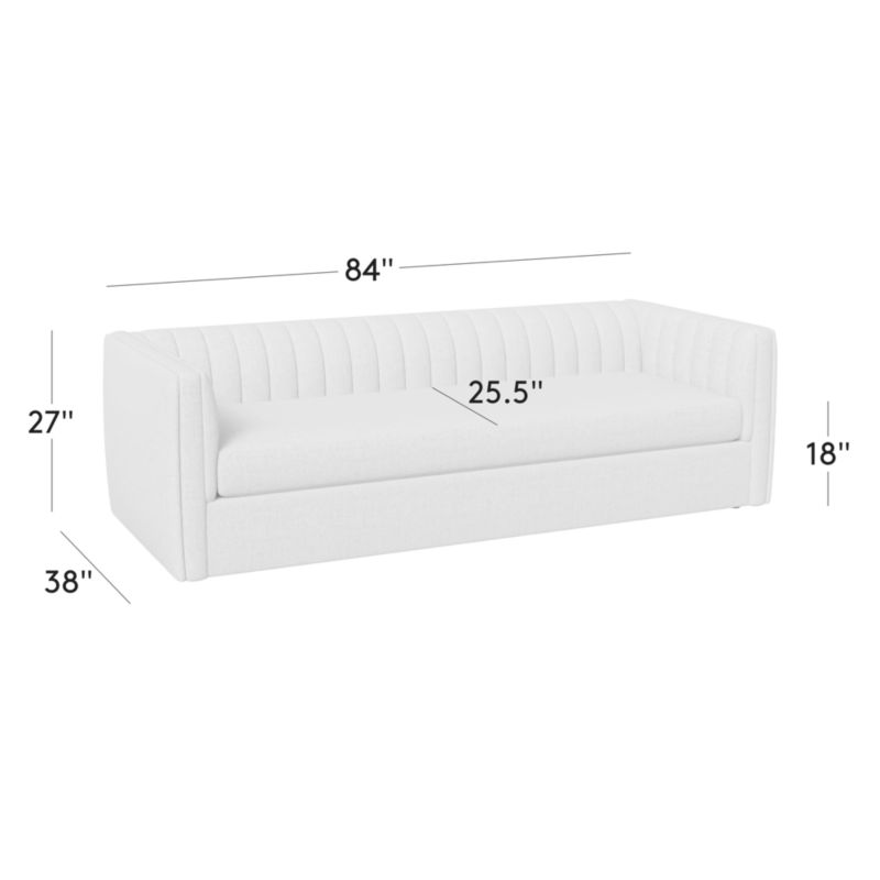 View Ivy 94" Tufted Leather Sofa - image 3 of 3