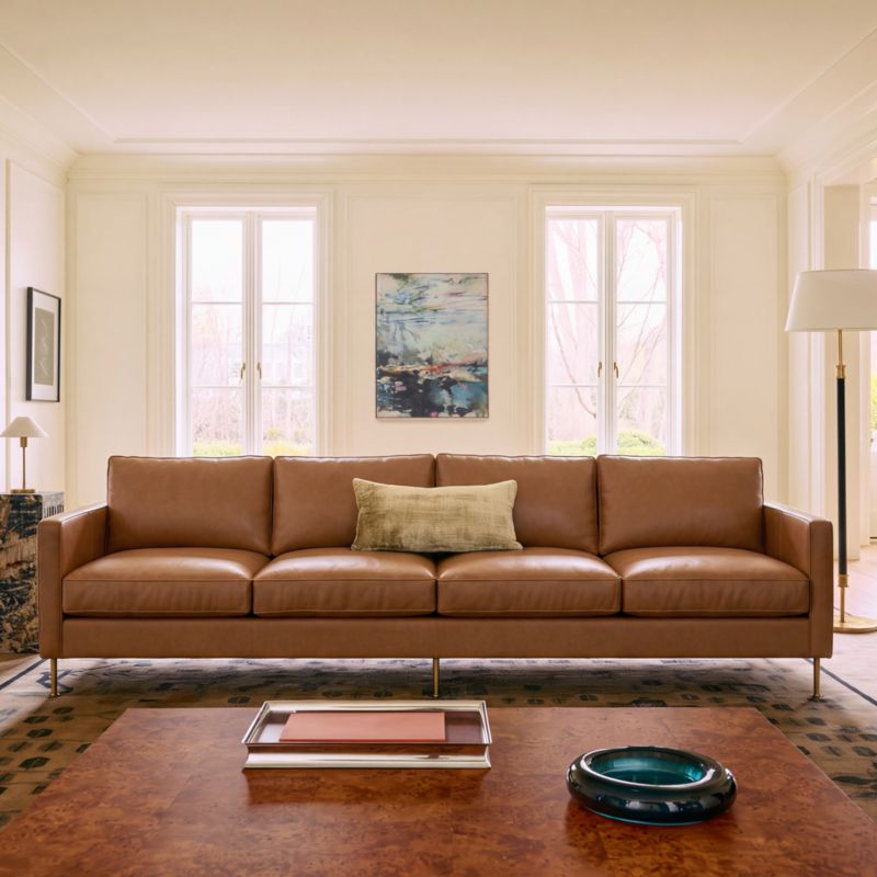 Brett 100" Leather Sofa - image 3 of 4