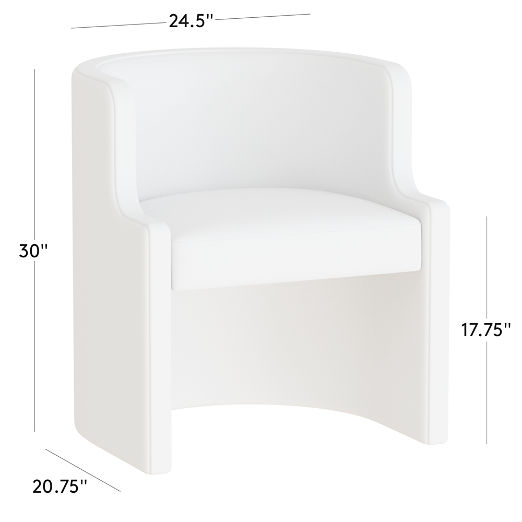 Chester Bello Saddle Leather Barrel Dining Chair