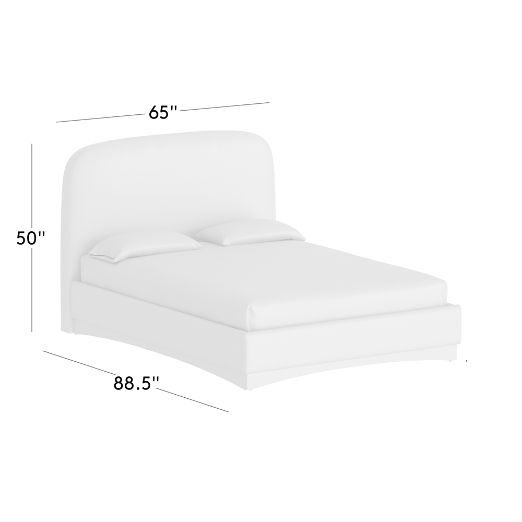 Auburn Bello Saddle Leather Upholstered Queen Bed